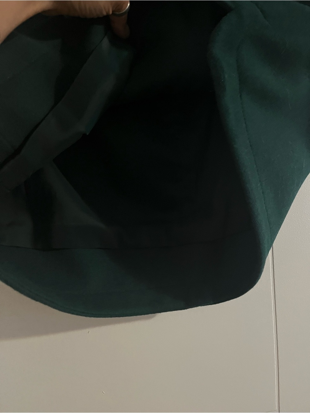 J. Crew Dark Green Mini Skirt with Scalloped Hem - Picture 4 of 6